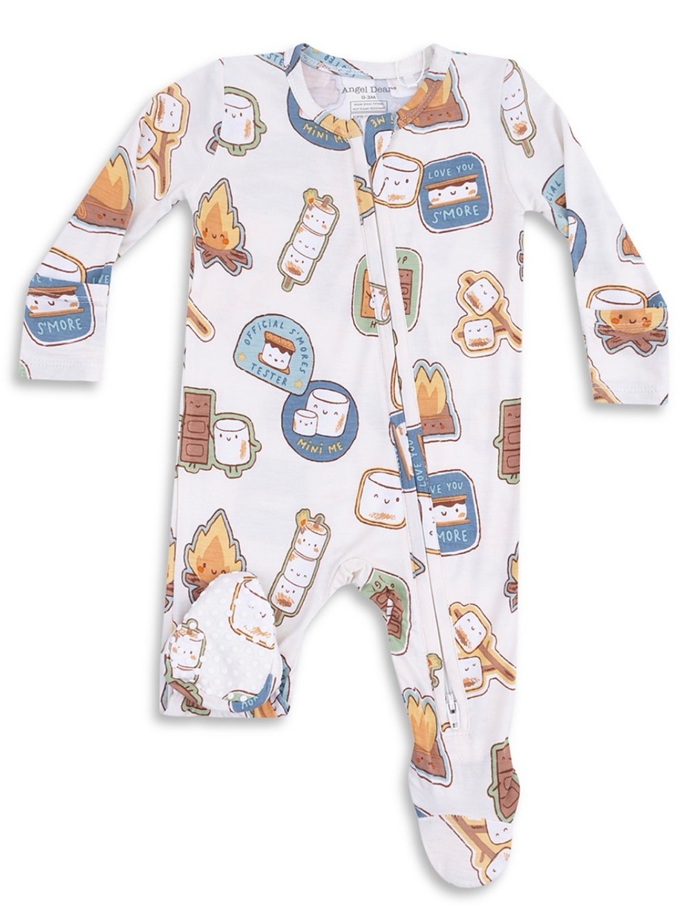 🔥👩🏻‍🍳ANGEL DEAR WHITE S’MORES  MARSHMALLOW ONESIE FOOTIE👩🏻‍🍳🔥